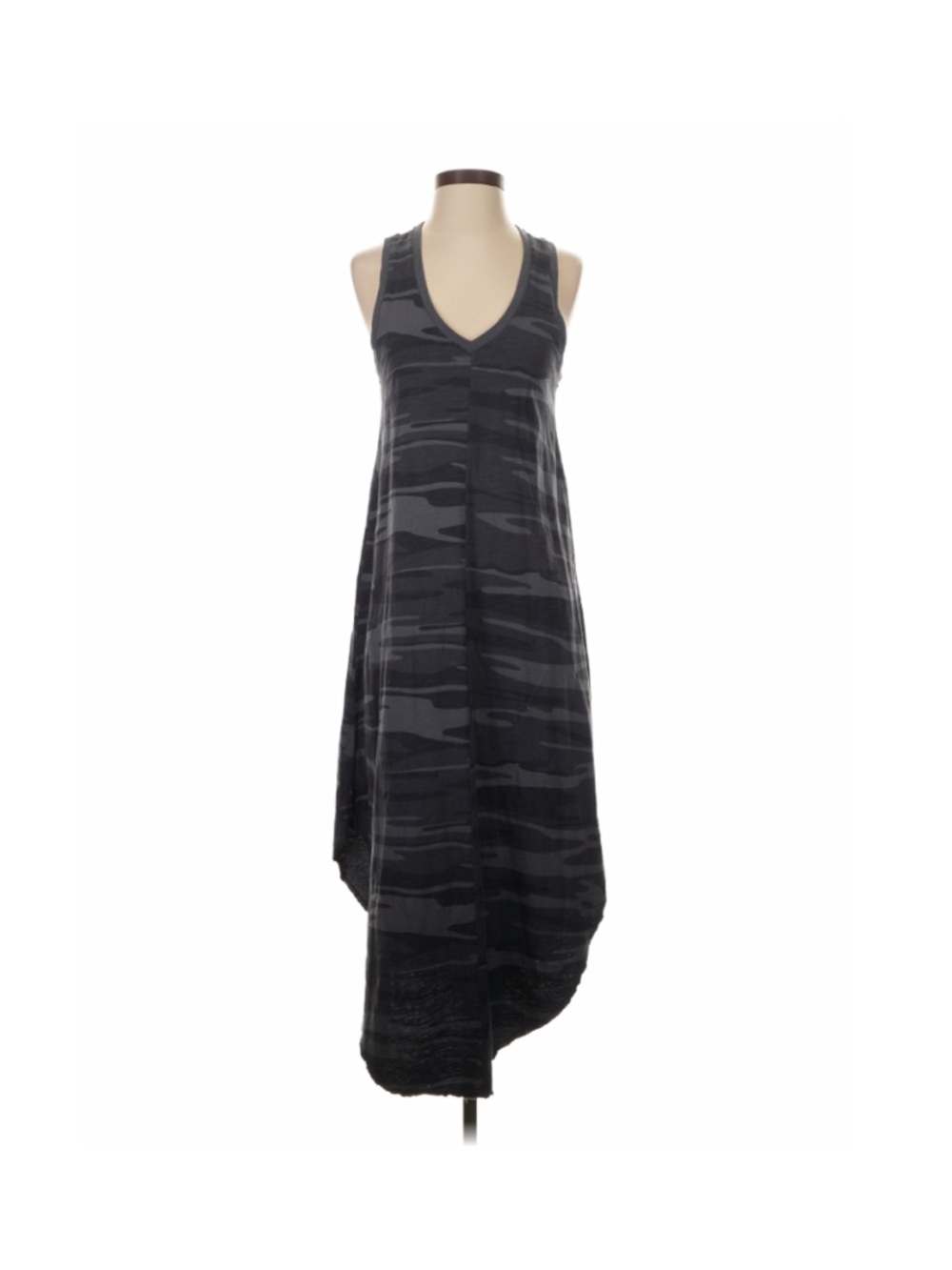 Z SUPPLY REVERIE V NECK CAMOUFLAGE  CAMO maxi DRESS.  SZ.  NWT